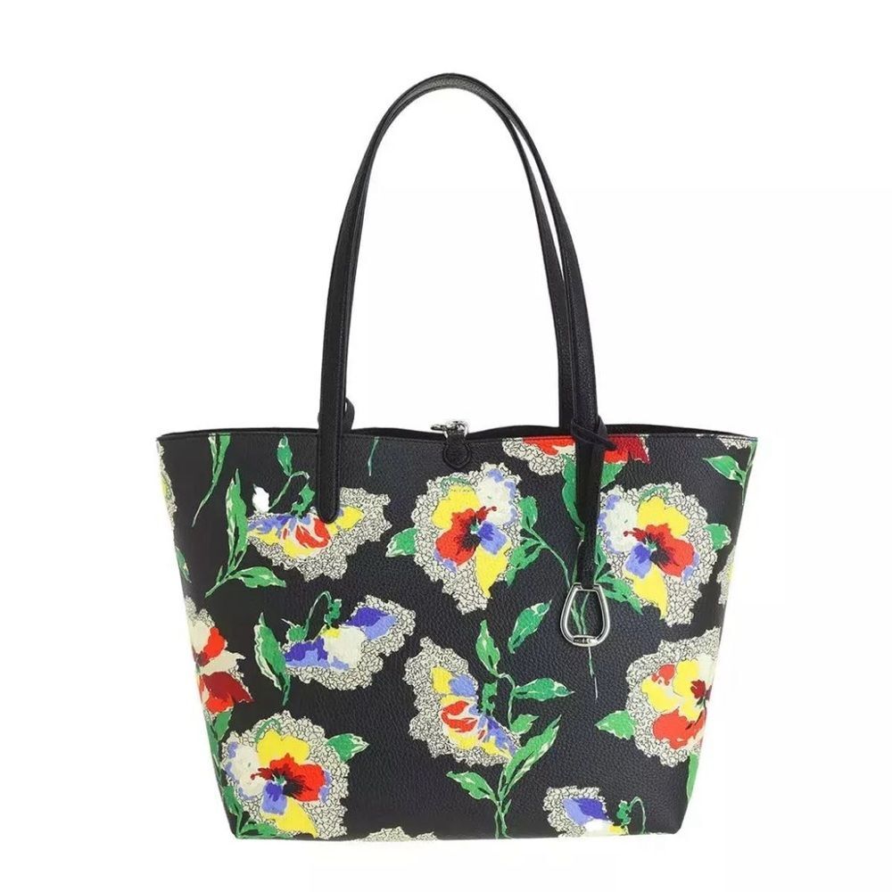 Lauren Ralph Lauren Large Reversible Tote Bag, Pouch & Handbag, NWT - Picture 4 of 15